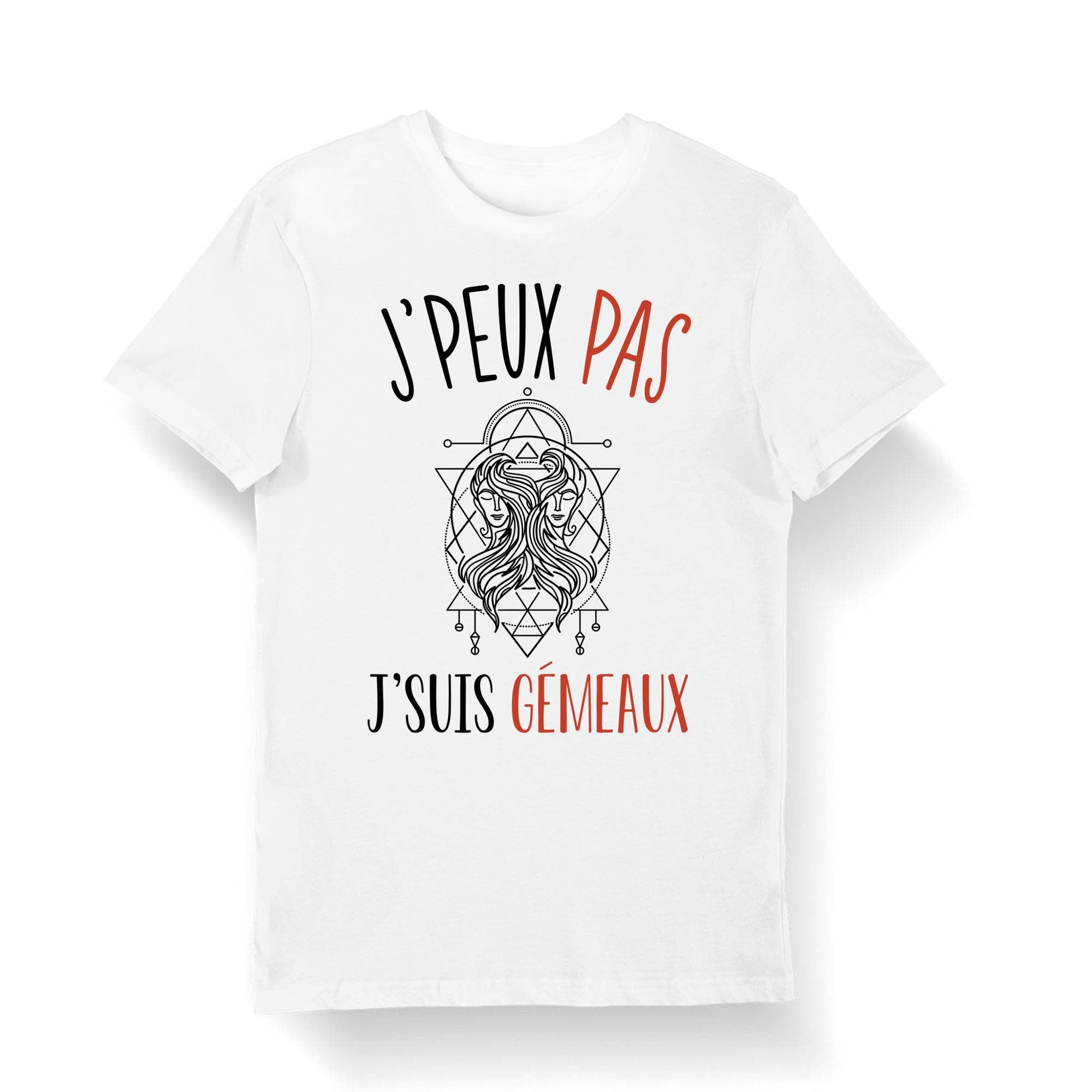 Gmeaux J39peux pas j39suis Gmeaux T shirt Bio Femme Homme Enfant et Body Bb Fun Drle Collection Horoscope et Signe Astrologie Graphic Tee – Feel-Good Design · High-Quality Print