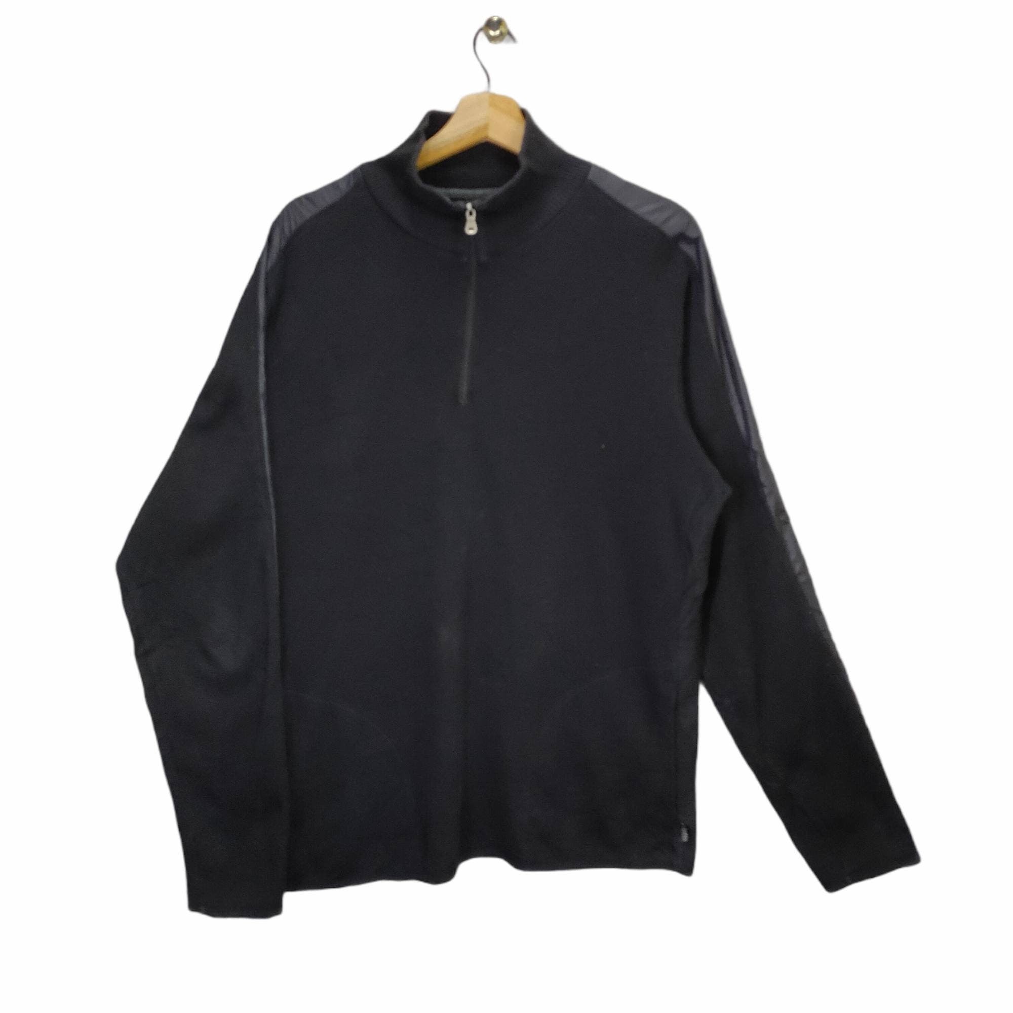 Y2K Hugo Boss Sweater X Large Vintage Hugo Boss Pullover Jumper Quarter Zip Black Size XL Graphic Tee – Easygoing Wear · Perfect For Daily Wear