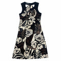 Sandro Ferrone Sleeveless Floral Patterned Dress Vintage Designer Grey Black Graphic Tee – Bold Style · Great Gift For Fans
