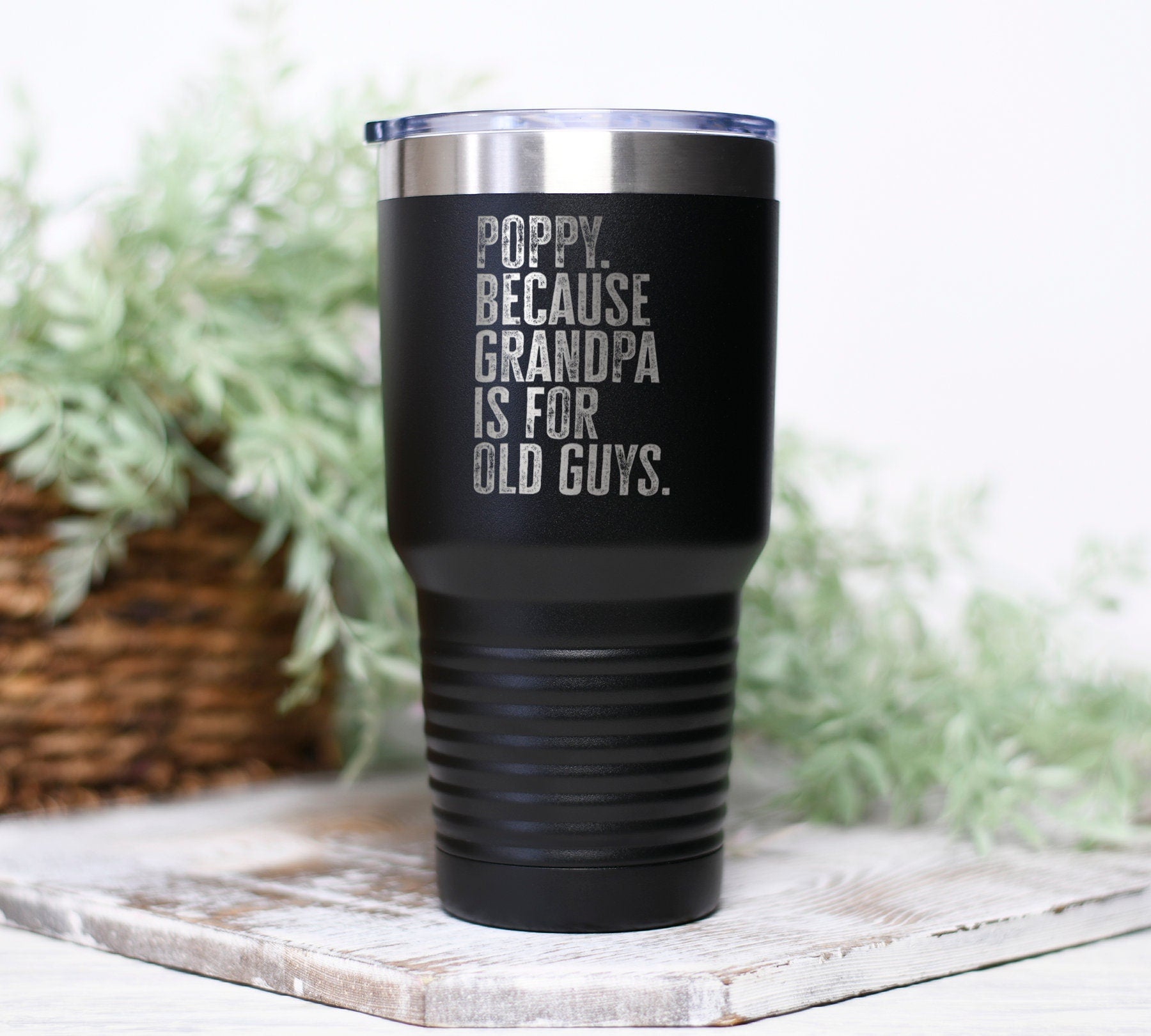 Poppy New Grandpa Fathers Day Grandfather Tumbler Funny Appreciation Gifts Wine Lover Travel Coffee Mug Birthday Gift For Men and Women Graphic Tee – Premium Graphic · Must-Have Style