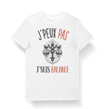 Balance J39peux pas j39suis Balance T shirt Bio Femme Homme Enfant et Body Bb Humour Collection Horoscope et Signe Astrologie Graphic Tee – Cozy Vibes · Must-Have Style