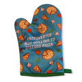 Introverted Discuss Pizza Oven Mitt Housewarming Gift Christmas Gift Hostess Gift Funny Oven Mitts Vintage Lady Pizza Aprons Graphic Tee – Easygoing Wear · Top Pick For Any Outfit