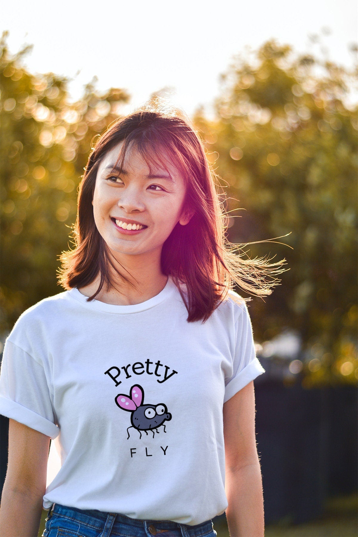 Pretty Fly Short Sleeve Unisex T Shirt Graphic Tee – Feel-Good Design · Great Gift For Fans