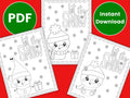 Snowman Coloring Pages Kids Party Games Christmas Activities Snowman Party Favor Winter Coloring Pages Christmas coloring pages Graphic Tee – Easygoing Wear · High-Quality Print