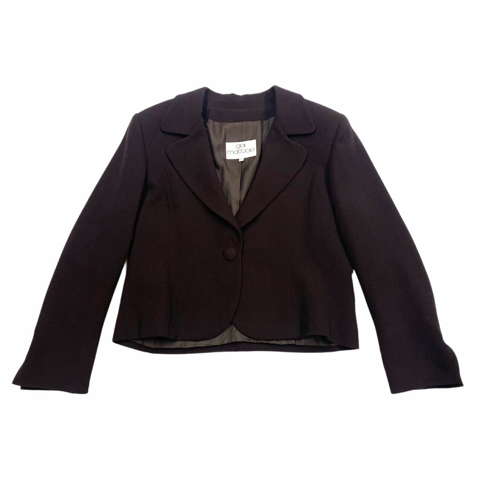 Gai Mattiolo Womens Single Button Blazer Jacket Vintage Designer Brown VTG Graphic Tee – Premium Graphic · Perfect For Daily Wear