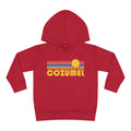 Cozumel Mexico Toddler Hoodie Retro Sunrise Unisex Cozumel Toddler Sweatshirt Personalization Available Hoodie – Cozy Vibes · Great Gift For Fans