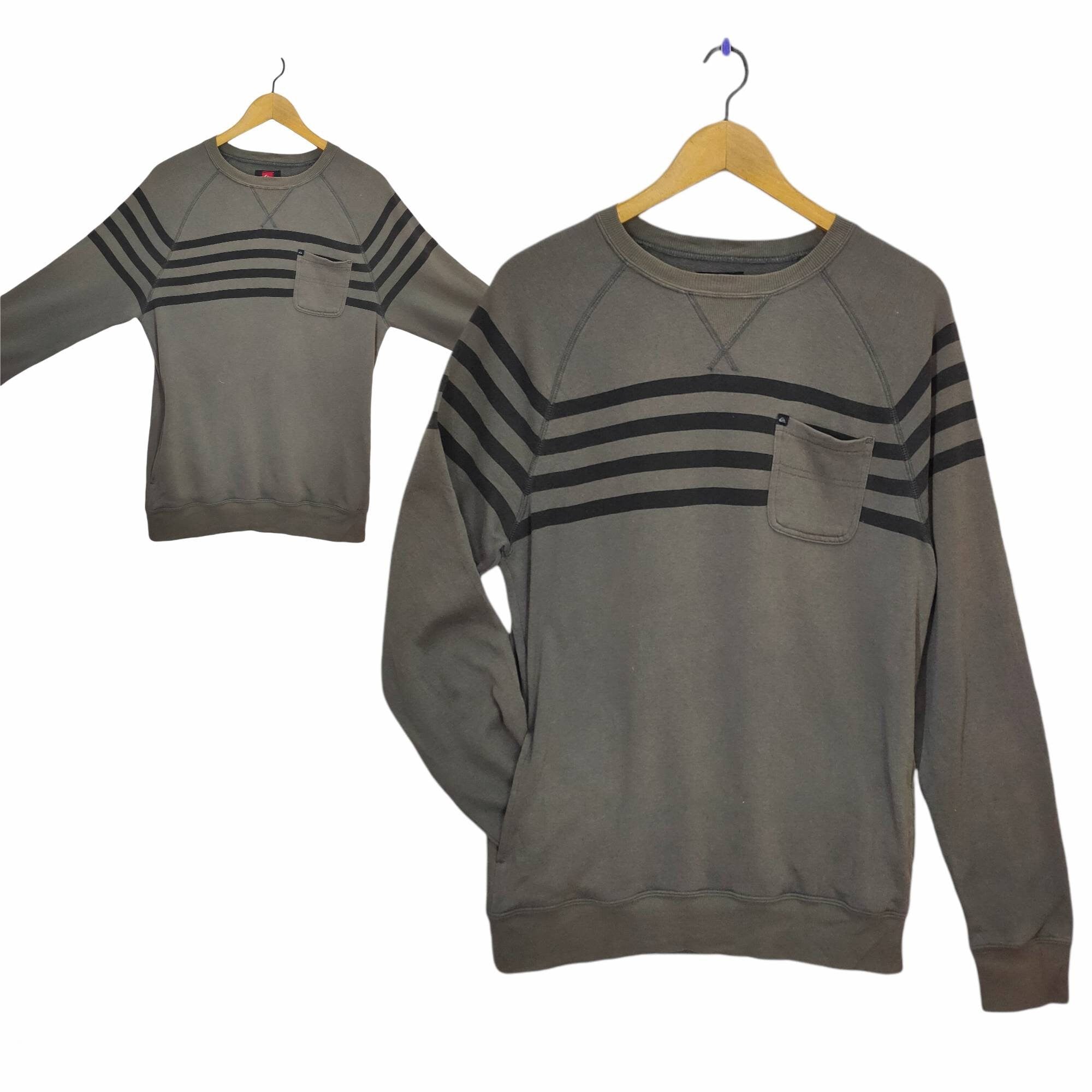 Quiksilver Sweatshirt Small Vintage Quiksilver Sweater Jumper Pullover Strippes Mens Size S Sweatshirt – Feel-Good Design · Must-Have Style
