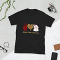Peace Love Snowman Winter Holidays Short Sleeve Unisex T Shirt Graphic Tee – Aesthetic Look · Great Gift For Fans