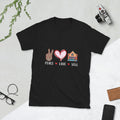 Peace Love Sell Real Estate Short Sleeve Unisex T Shirt Graphic Tee – Easygoing Wear · Great Gift For Fans