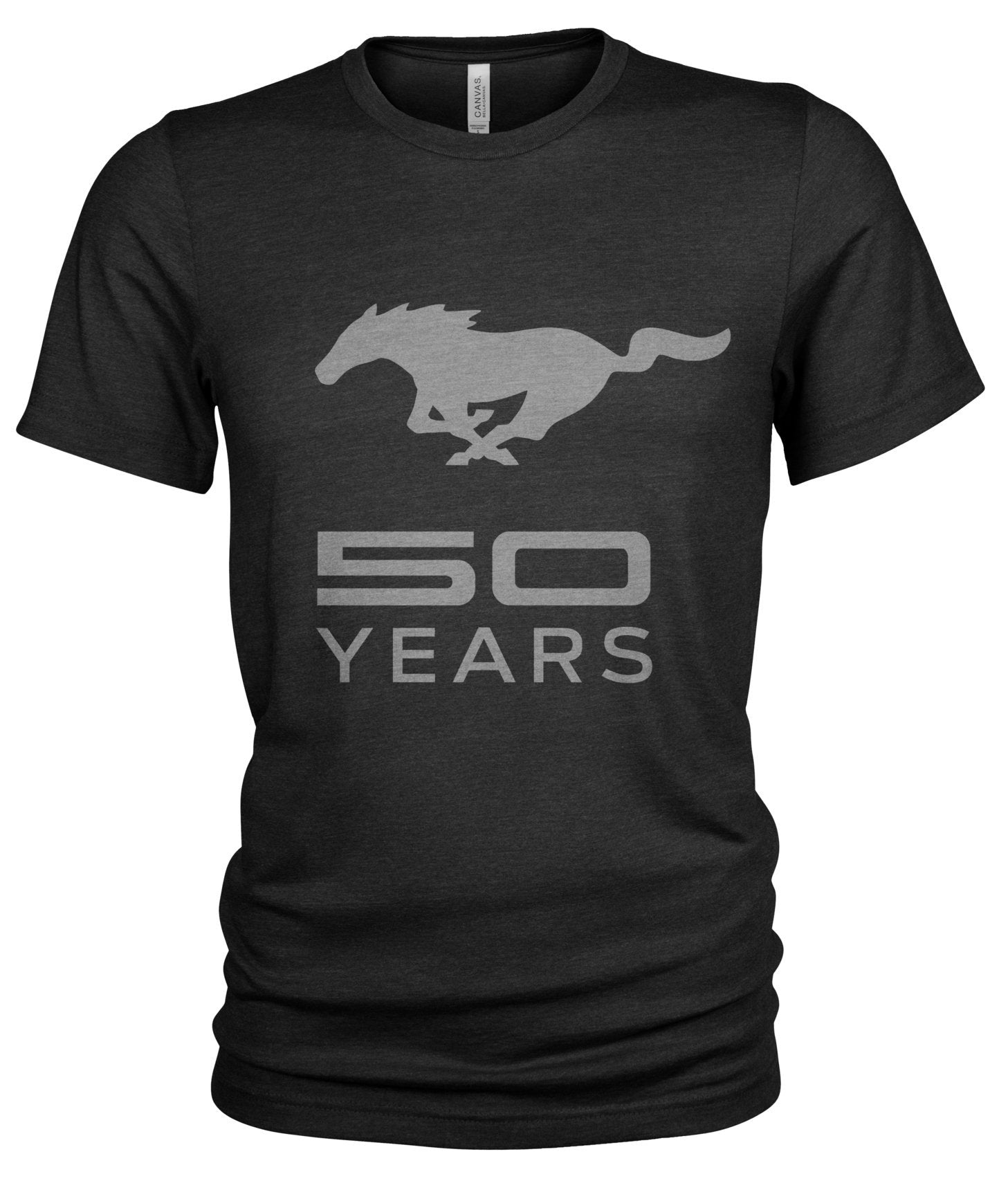 FORD Mustang 50 Years Men39s Black T Shirt Graphic Tee – Soft Feel · High-Quality Print