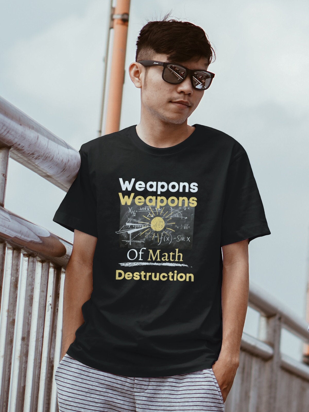 Maths Teacher Weapons Of Math DestructionShort Sleeve Unisex T Shirt Graphic Tee – Everyday Comfort · Must-Have Style