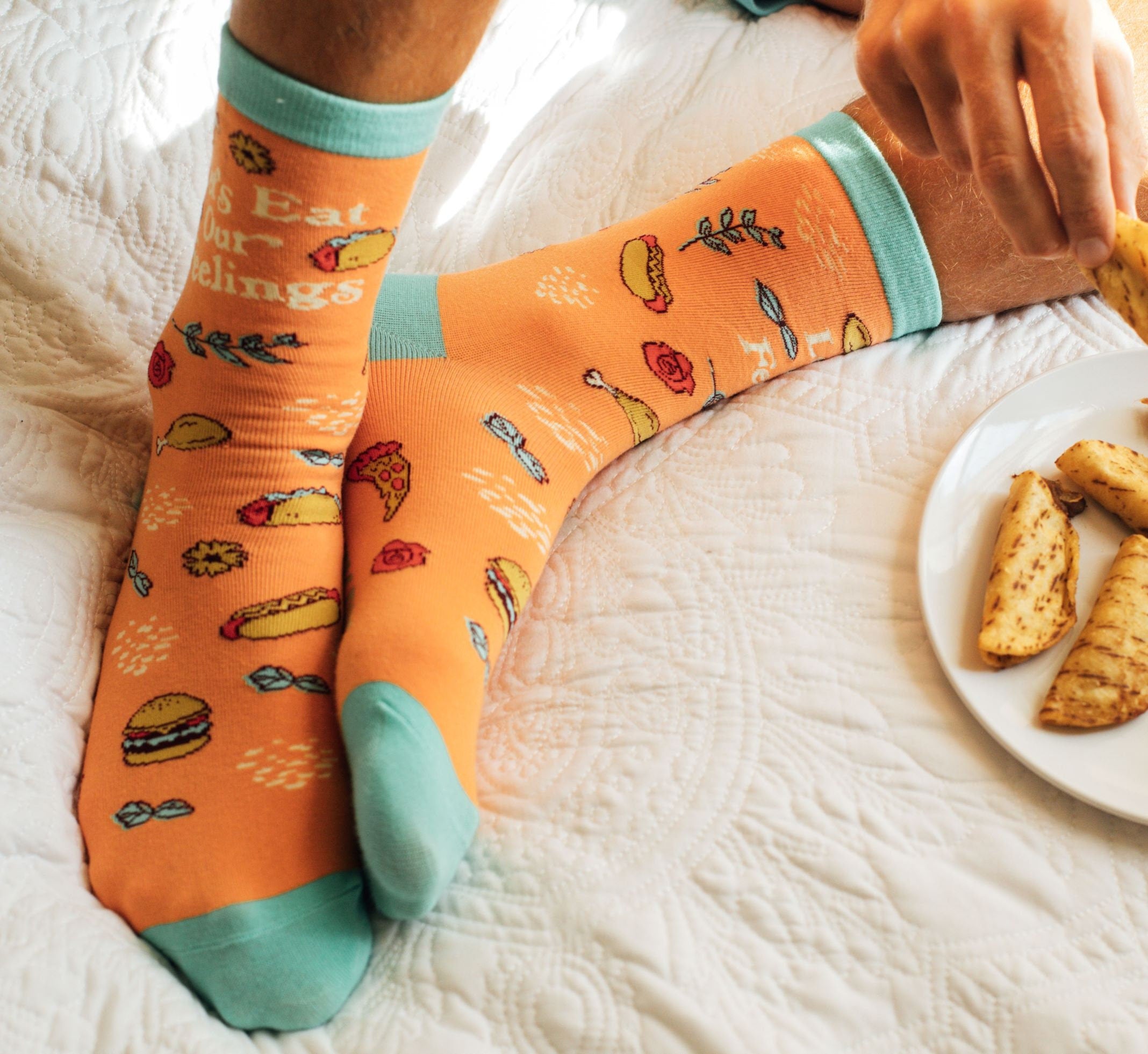 Let39s Eat Out Feelings Socks Junk Food Socks Burger Socks Pizza Socks Foodie Gifts Womens Novelty Socks Funny Socks Womens Graphic Tee – Aesthetic Look · Top Pick For Any Outfit
