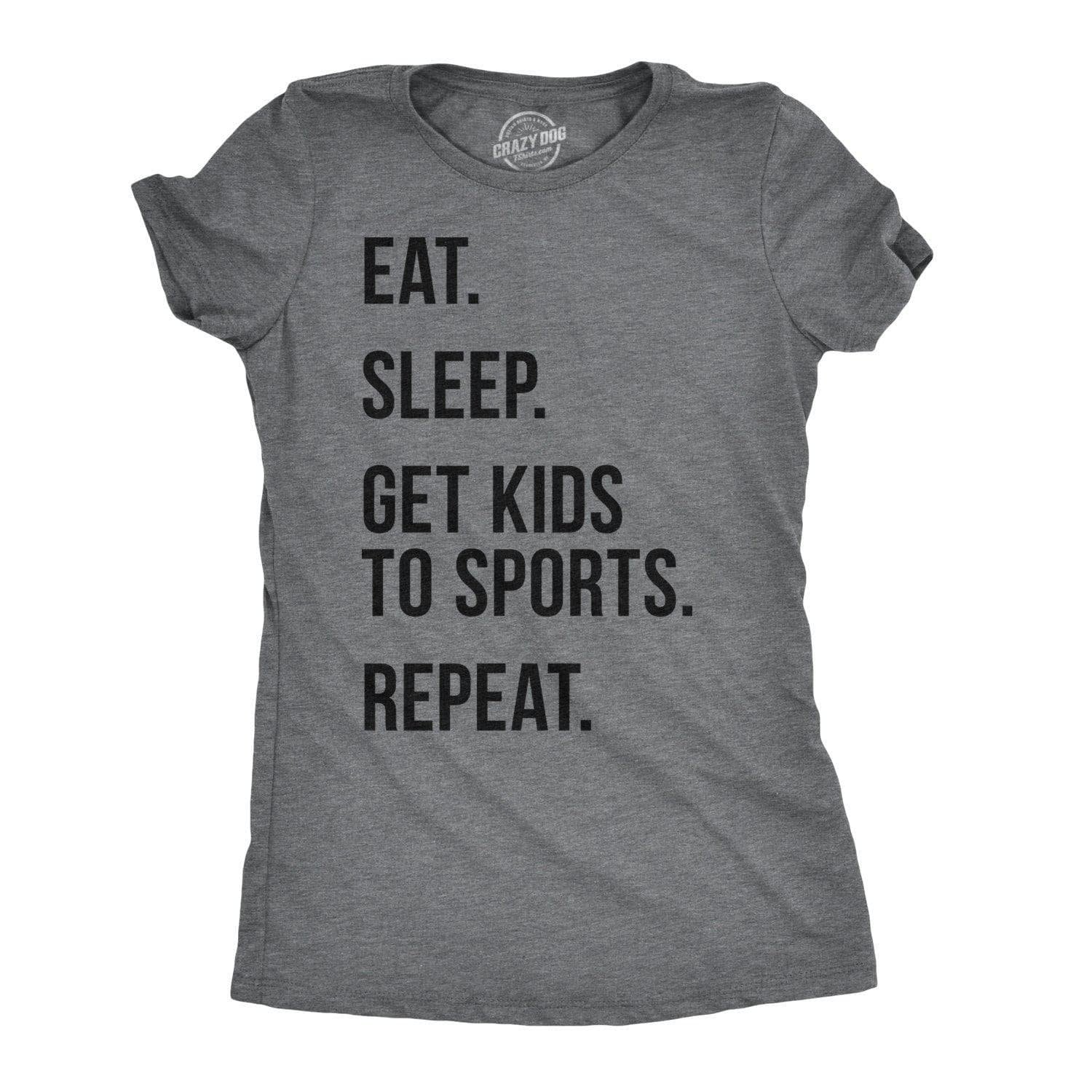 Eat Sleep Get Kids To Sports Repeat Baseball Mom Shirt Mom Shirt Funny Cool Womens Shirt Mom Shirts Sports Mom Gift For Mom Graphic Tee – Bold Style · High-Quality Print