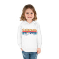 Colorado Toddler Hoodie Retro Mountain Sun Unisex Colorado Toddler Sweatshirt Personalization Available Hoodie – Easygoing Wear · High-Quality Print