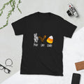 Peace Love Candy Corn Halloween Fall Short Sleeve Unisex T Shirt Graphic Tee – Easygoing Wear · High-Quality Print