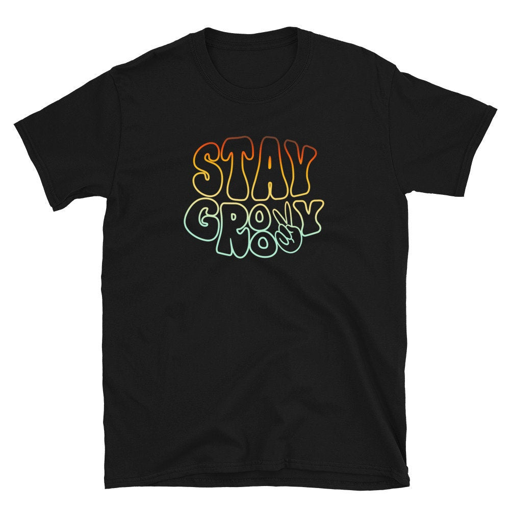 Stay Groovy Little Hippie Peace Unisex T Shirt Graphic Tee – Easygoing Wear · Perfect For Daily Wear