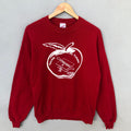 Vintage 90s Selecting Teaching As My Profession Printed Colour Red Sweatshirt Crewneck Size Medium Sweatshirt – Aesthetic Look · Must-Have Style
