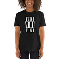 Veni Vidi Vici I Came I Saw I Conquered Short Sleeve Unisex T Shirt Graphic Tee – Fan Favorite · Top Pick For Any Outfit