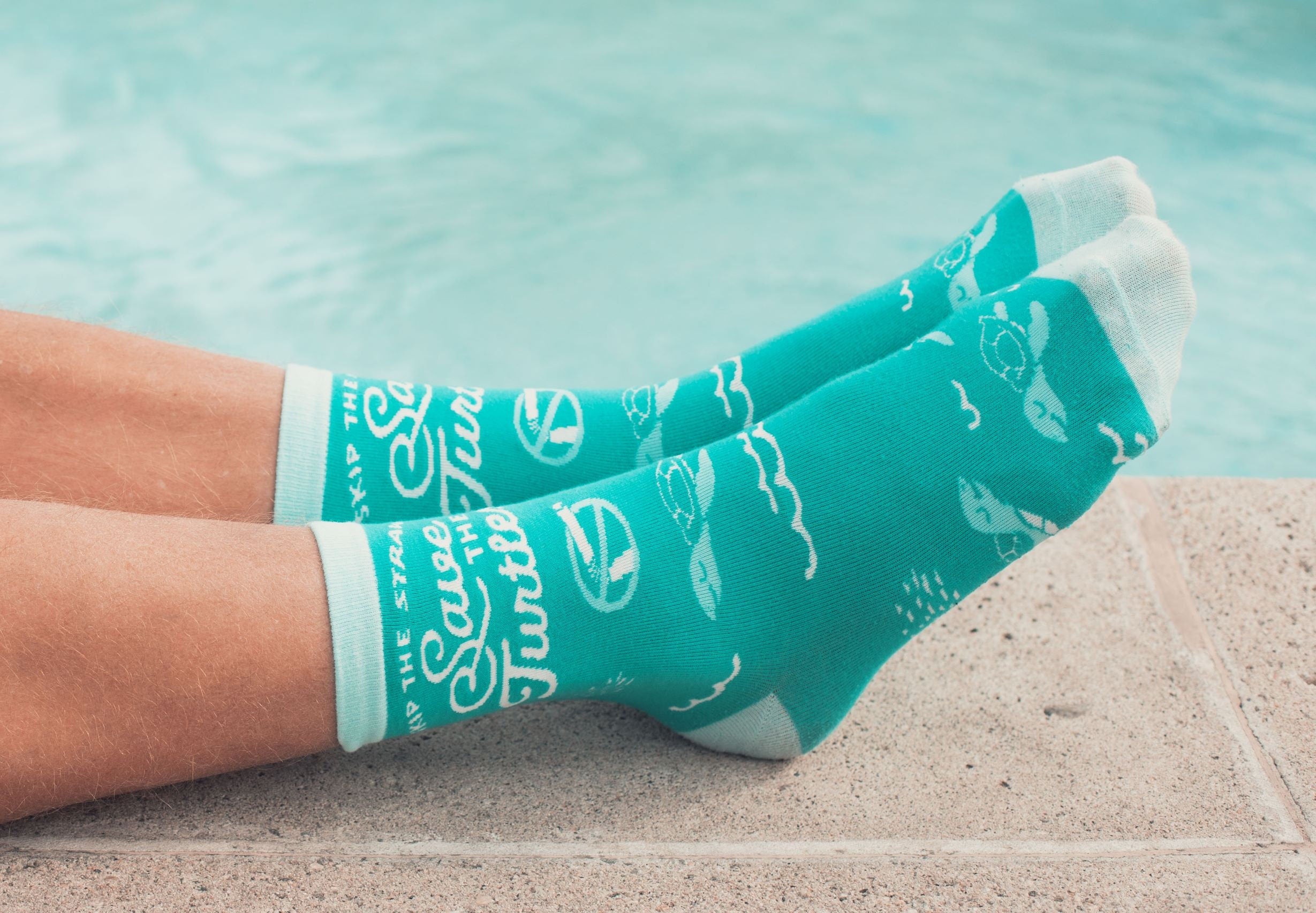 Skip The Straws Save A Turtle Turtle Socks Cute Womens Socks Ocean Socks Novelty Socks Sea Turtle Socks Funny Socks Women Graphic Tee – Warm & Stylish · Great Gift For Fans