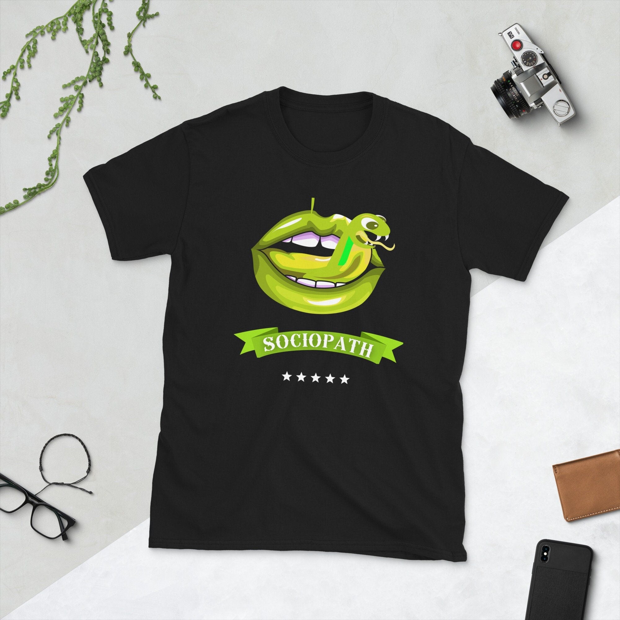 Like A Damn Sociopath Short Sleeve Unisex T Shirt Graphic Tee – Aesthetic Look · Trending Graphic Apparel
