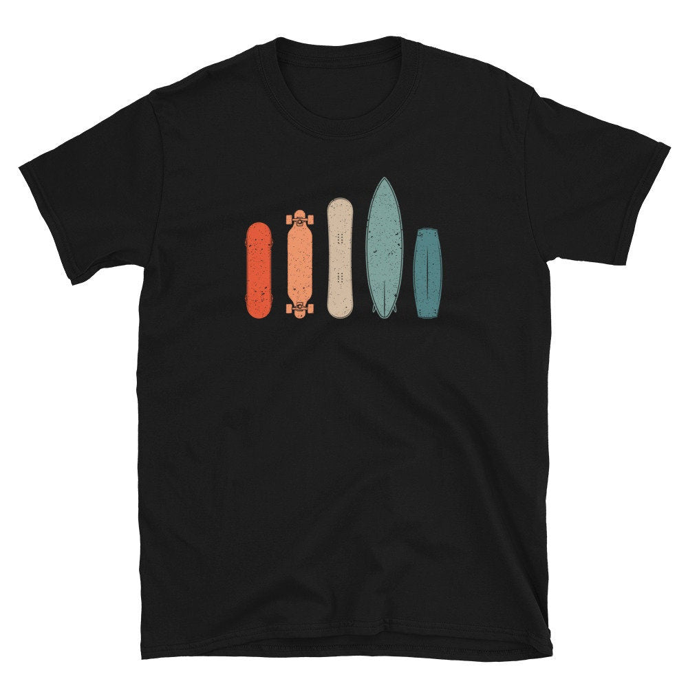 Retro Skateboard Snowboard Wakeboard Unisex T Shirt Graphic Tee – Premium Graphic · Trending Graphic Apparel