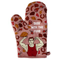 Dude With The Food Oven Mitt Housewarming Gift Pot Holder Christmas Gift Hostess Gift Funny Oven Mitts Grilling Gift Dad Gift Graphic Tee – Aesthetic Look · Top Pick For Any Outfit