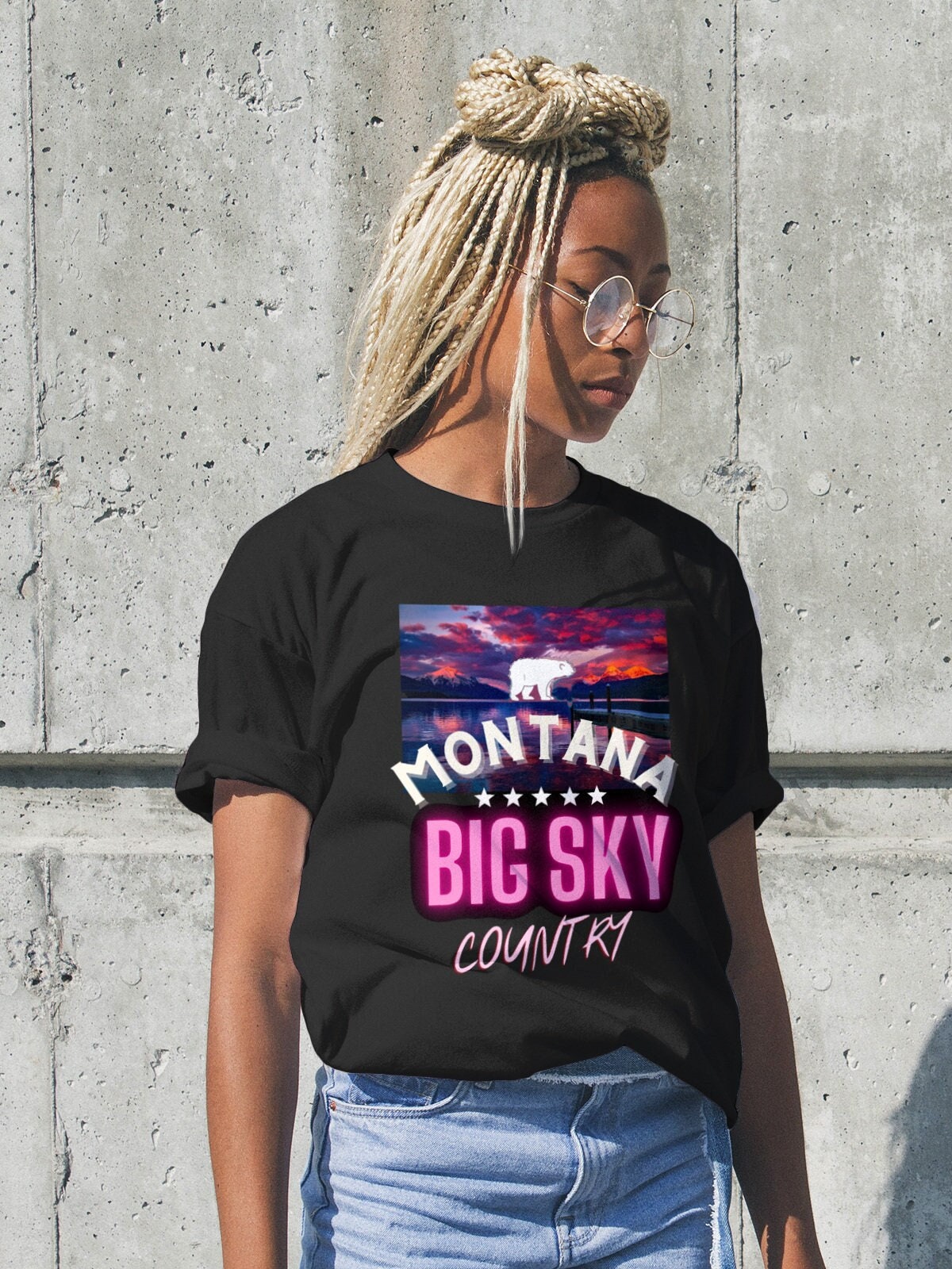 Montana Big Sky Country Short Sleeve Unisex T Shirt Graphic Tee – Easygoing Wear · High-Quality Print