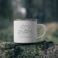 Colorado Camp Mug 12oz Retro Enamel Camping Colorado Mug Personalization Available Graphic Tee – Easygoing Wear · Perfect For Daily Wear