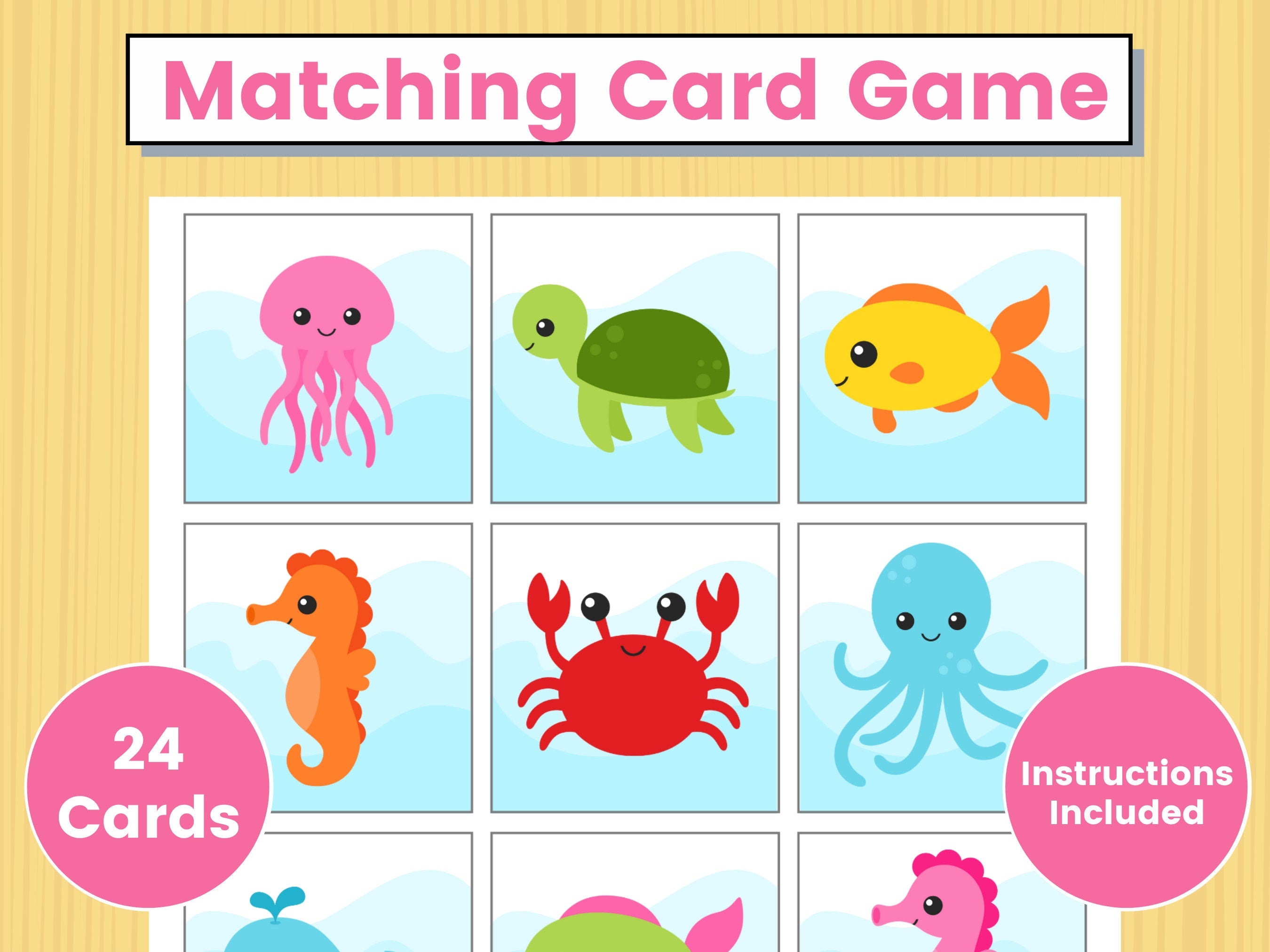 Matching Card Game Memory Game Educational Activities Kids Activity Homeschool Printables Preschool Kindergarten Early Learning Games Graphic Tee – Fan Favorite · Top Pick For Any Outfit