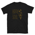 Minimal Hippie Soul Flower Drawing T Shirt Graphic Tee – Cozy Vibes · High-Quality Print