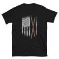USA Flag and Drum Sticks Drummer Unisex T Shirt Graphic Tee – Everyday Comfort · Must-Have Style
