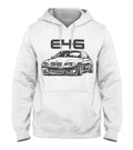 E46 Hooded Sweatshirt M3 Hoodie Auto Racing Hoodie E46 Hoodie German Car Hoodie Hoodie – Warm & Stylish · Must-Have Style