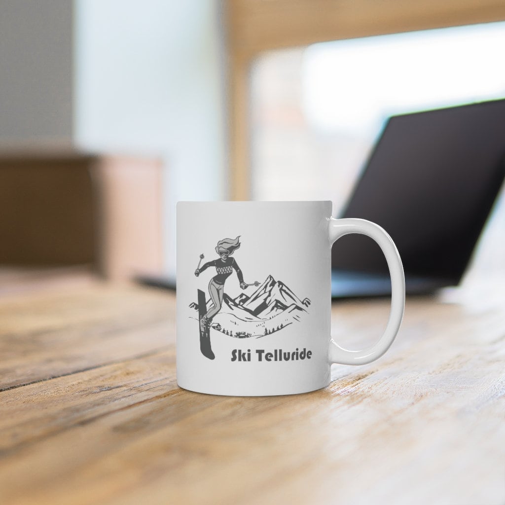 Telluride Colorado Mug Ceramic Telluride Mug Personalization Available Graphic Tee – Easygoing Wear · Perfect For Daily Wear