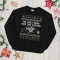I39m Just Here for the Latkes Ugly Christmas Sweater Graphic Tee – Warm & Stylish · Great Gift For Fans