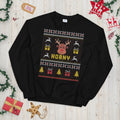 Horny Red Nosed Reindeer Funny Ugly Xmas Sweater Graphic Tee – Bold Style · Top Pick For Any Outfit