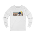 Boulder Colorado Long Sleeve Shirt Unisex Fall Retro Mountain Long Sleeve Boulder T Shirt Personalization Available Graphic Tee – Fan Favorite · Perfect For Daily Wear