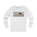 Golden Colorado Long Sleeve Shirt Unisex Fall Retro Mountain Long Sleeve Golden T Shirt Personalization Available Graphic Tee – Bold Style · Great Gift For Fans