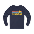 Vermont Long Sleeve Shirt Unisex Retro Sun Long Sleeve Vermont T Shirt Personalization Available Graphic Tee – Easygoing Wear · Trending Graphic Apparel