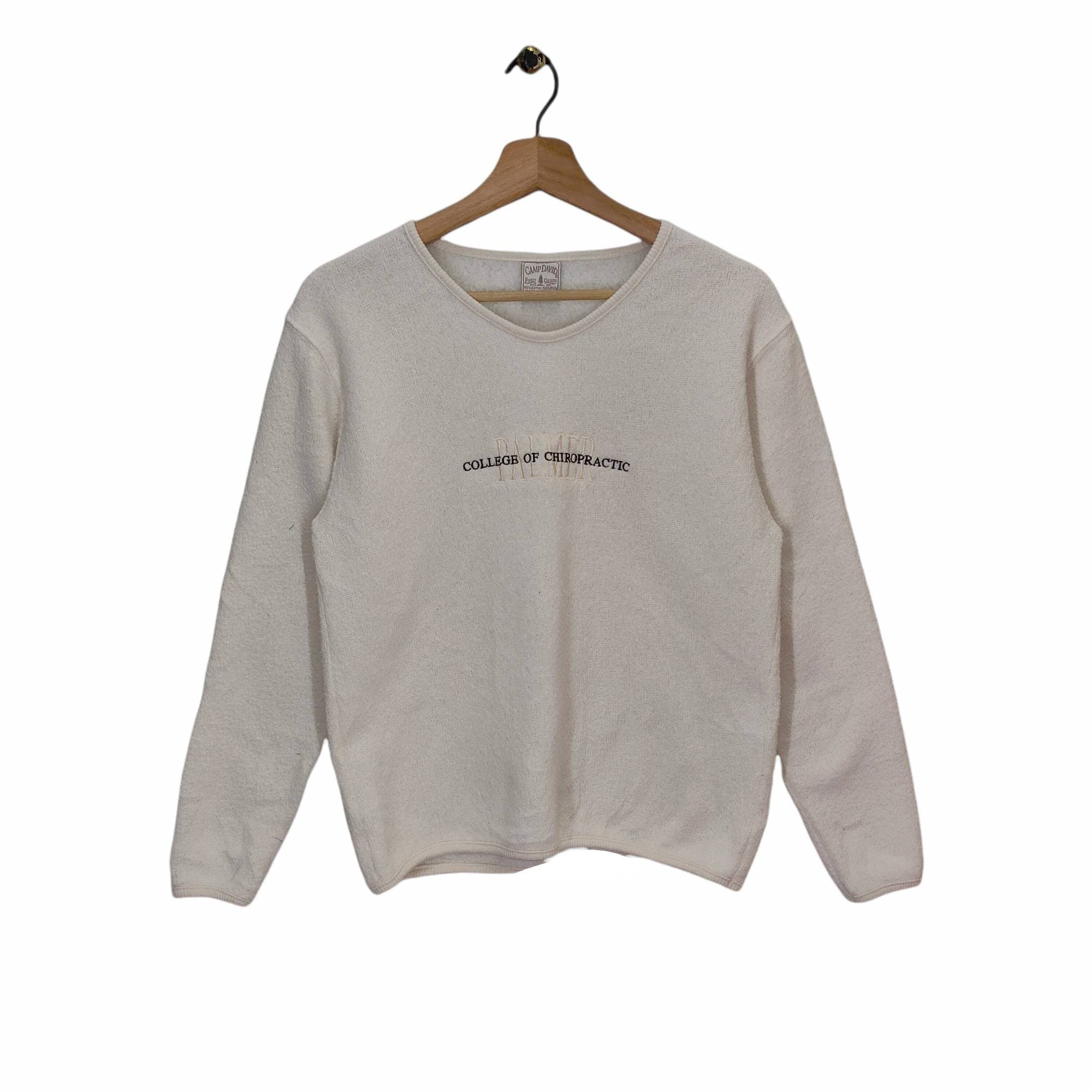 90s Palmer College of Chiropractic Sweatshirt Fleece Small Vintage Camp David Sweater Jumper Pullover Crewneck Womens Size S Sweatshirt – Easygoing Wear · Perfect For Daily Wear