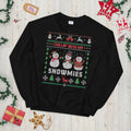 Chillin39 with my Snowmies Ugly Christmas Sweater Graphic Tee – Soft Feel · Great Gift For Fans