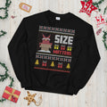 Cool Santa Size Matters Santa Claus Ugly Christmas Sweatshirt Sweatshirt – Bold Style · Perfect For Daily Wear