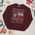 Hail Santa Satan Joke Ugly Festive Sweatshirt Sweatshirt – Cozy Vibes · Top Pick For Any Outfit