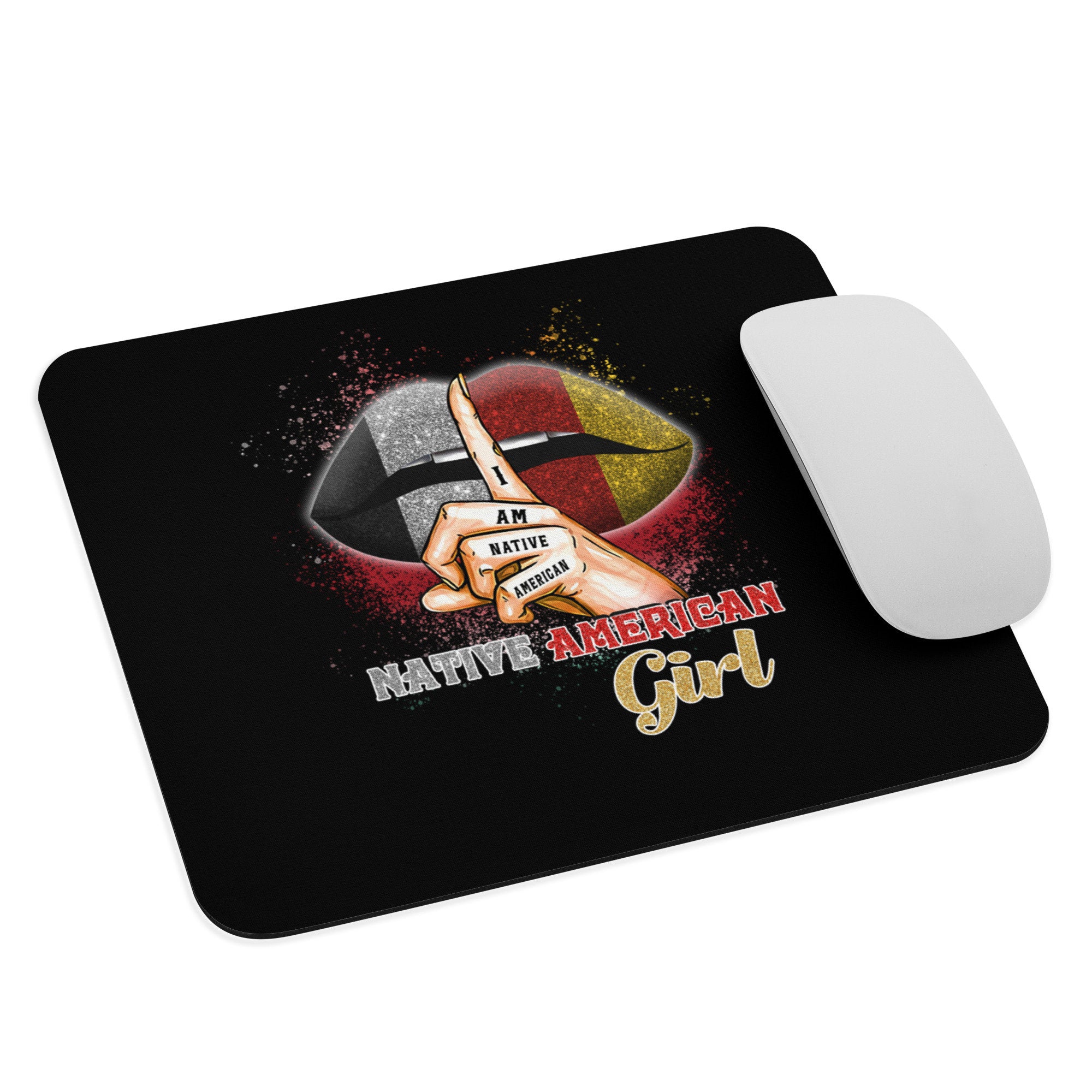 Native American Girl Lips Mouse pad Graphic Tee – Bold Style · Top Pick For Any Outfit