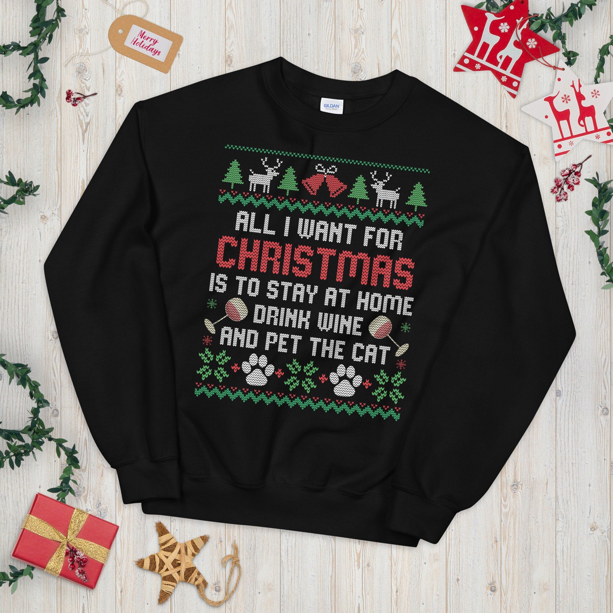 Cat Pet Joke Ugly Festive Design Sweatshirt Sweatshirt – Soft Feel · Top Pick For Any Outfit