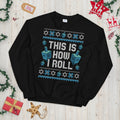 This is How I Roll Dreidel Ugly Festive Graphic Unisex Sweatshirt Sweatshirt – Cozy Vibes · Top Pick For Any Outfit
