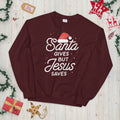 Difference of Santa and Jesus Xmas Unisex Sweatshirt Sweatshirt – Easygoing Wear · Great Gift For Fans
