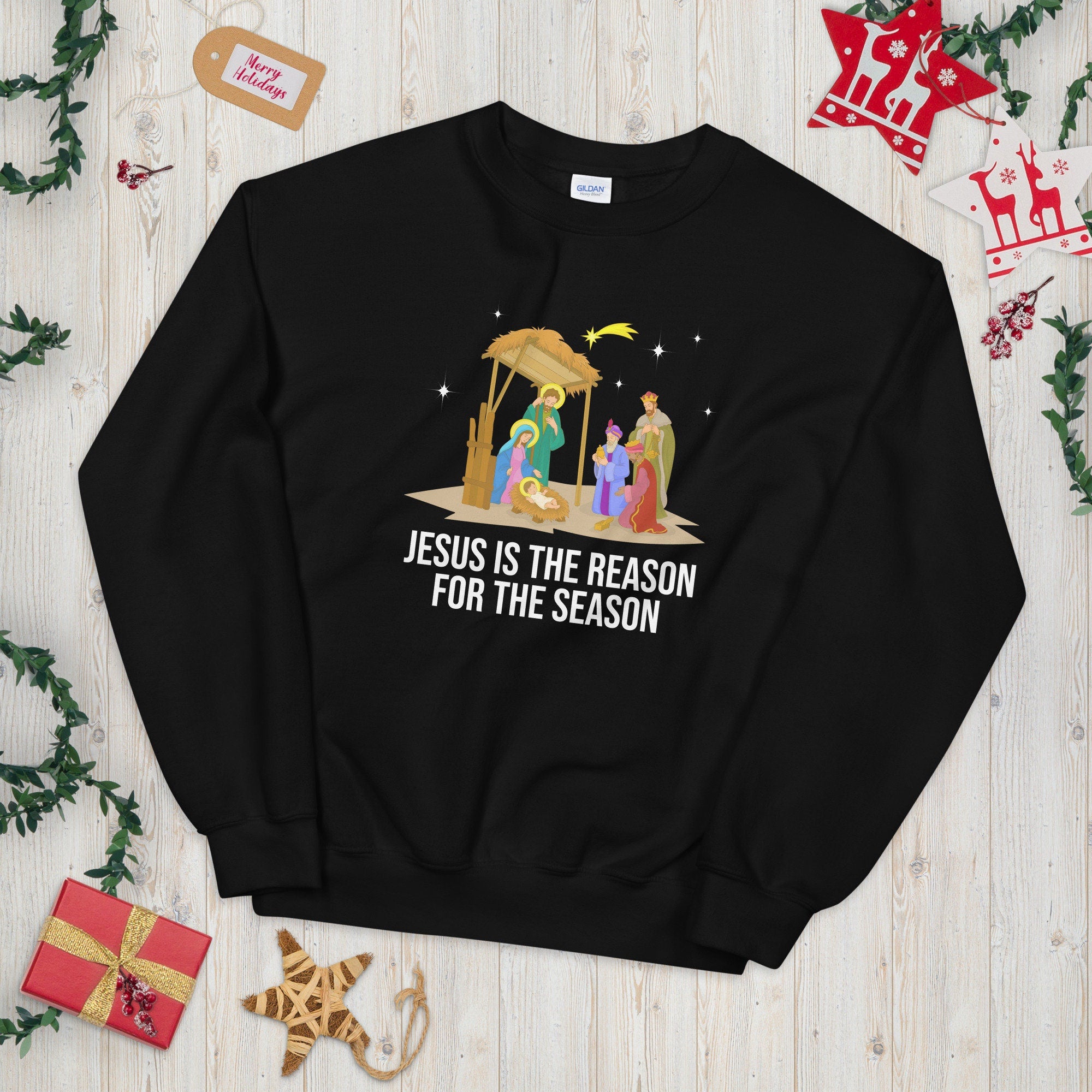 Reason for the Season Manger Scene Unisex Sweatshirt Sweatshirt – Feel-Good Design · Must-Have Style