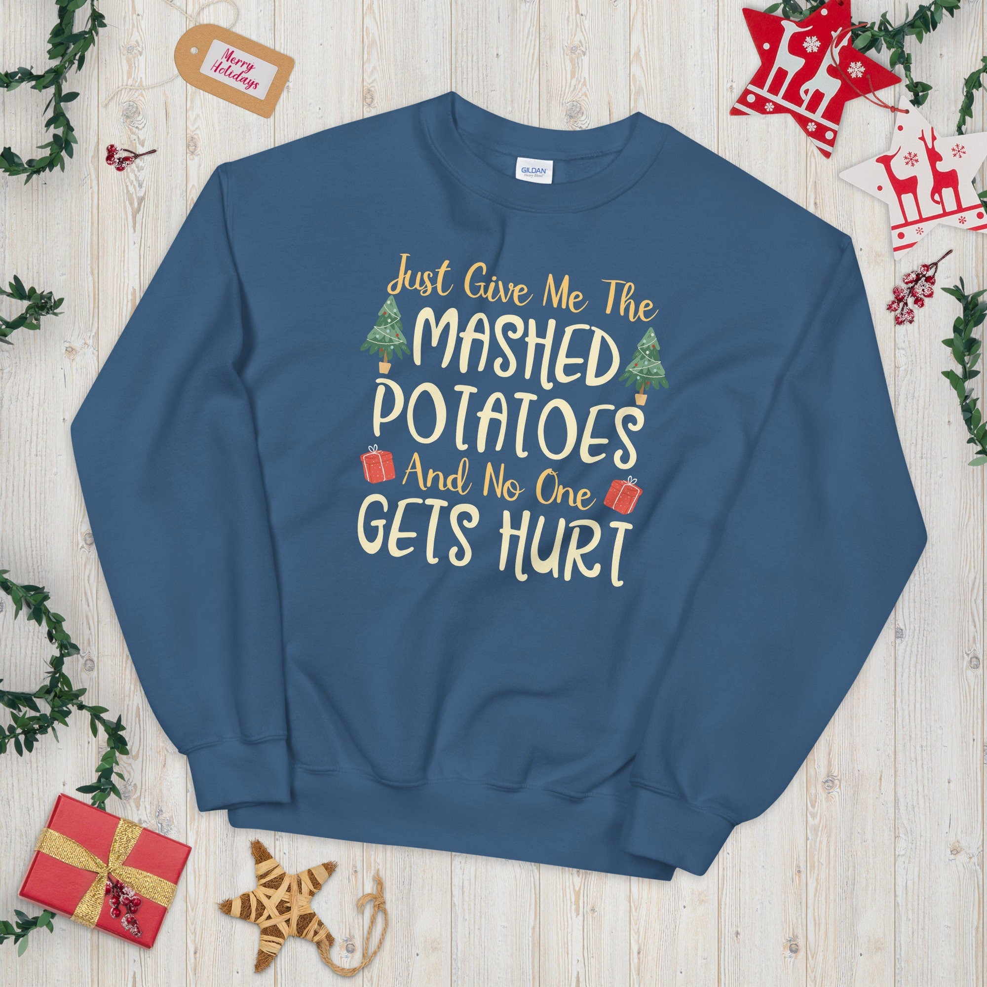 Just Give me the Mashed Potato Potato Fan Unisex Sweatshirt Sweatshirt – Feel-Good Design · Must-Have Style
