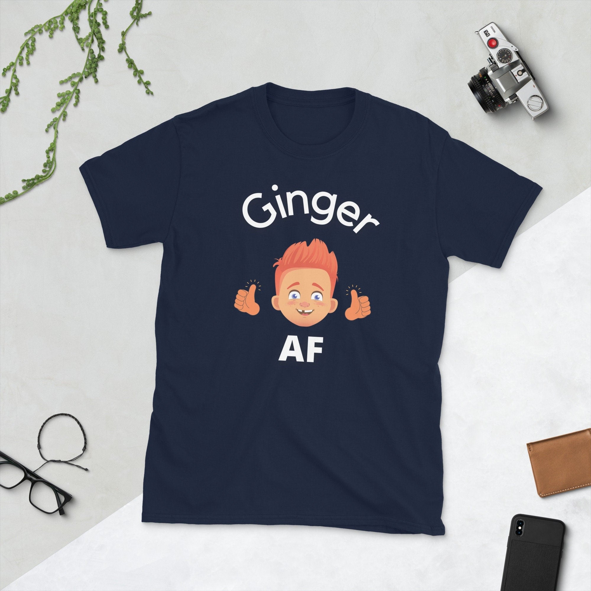 Ginger AF Redhead Gingers Short Sleeve Unisex T Shirt Graphic Tee – Everyday Comfort · Perfect For Daily Wear