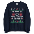I39m Here to Delete Cookies Ugly Christmas Sweater Funny Coder and Programmer Graphic Tee – Feel-Good Design · Perfect For Daily Wear